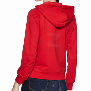 เสื้อฮู้ดมีซิปสำหรับผู้หญิงเสื้อผ้าลำลองระบายอากาศได้ดีมี100% โลโก้ด้านหน้าทำจากผ้าฝ้าย - Product Image 2