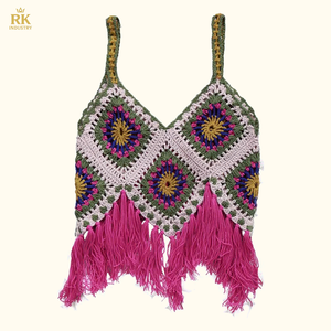 สเวตเตอร์ถักโครเชต์สำหรับผู้หญิงเดรสถักโครเชต์ - Product Image 1