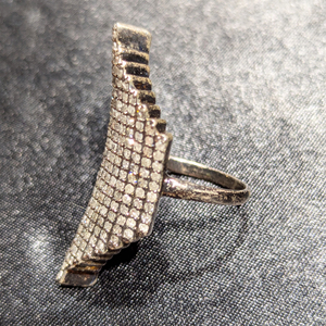 REYES Vente en gros Argent sterling 925 Bague de fiançailles en diamant naturel Unique en son genre Bijoux de cadeau de mariage de style victorien pour elle - Product Image 3