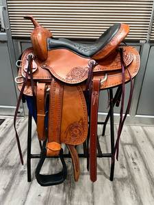 Tack de course de baril occidental en cuir de qualité indienne pour l'expérience d'équitation agréable usinée à la main au prix d'usine direct en gros - Product Image 2