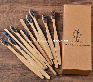 Disposable Bamboo Toothbrush High Quality/ Bristle Head Eco Friendly Bamboo Tooth Brushes - Product Image 4