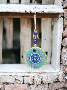 Ojo Turco DAFNI de 13 cm, Hecho a Mano, con Impresión en Relieve, Magnético, de Vidrio, Tradicional, Regalo Promocional, Decoración de Pared, Estambul - Product Image 3