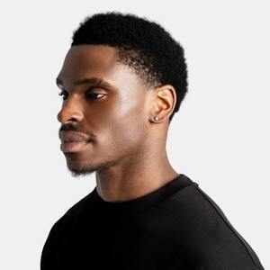 ต่างหูเม็ดกลมแบบคลาสสิกสำหรับผู้ชายและผู้หญิงเครื่องประดับแฟชั่นสไตล์ฮิปฮอปประดับเพชรเม็ดเดี่ยวสีเงิน - Product Image 2