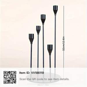 Candelabro de Metal Exclusivo, Hecho a Mano, Ecológico, de Alta Calidad, Diseño Moderno, para Pascua, Cumpleaños, Navidad, Bodas - Product Image 3