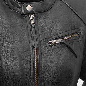 Nouveau style de veste en cuir de moto à fermeture éclair irrégulière pour hommes manteau en cuir véritable imperméable et coupe-vent de haute qualité vêtements de sport - Product Image 6