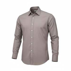 High Quality 100% Cotton Black White Pink Blue Solid <b>Long</b> <b>Sleeve</b> Wrinkle Free Button-up Formal Business <b>Dress</b> <b>Shirts</b> For Men - Product Image 4