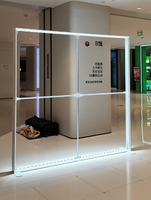 Panneau lumineux en PVC imprimé sur mesure, double face, éclairé par LED, pour affichage publicitaire en magasin