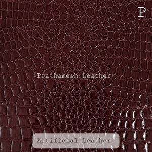 Durable imitación de cuero en relieve impermeable PVC elástico suave sensación de la mano tejido respaldo Golf colchón al aire libre textil para el hogar - Product Image 5