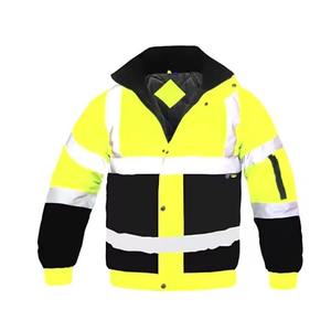 OEM Winter Hoodie Hi-Vis Safety Jacket 5cm Reflective Tape <b>Waterproof</b> LED Flash Customizable Polyester <b>Work</b> Protective Custom - Product Image 2
