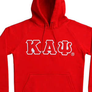 Sudadera con Capucha Roja Premium de Kappa Alpha Psi, Letras Griegas de Chenilla, Clásica, de Fraternidad Nupe, de Felpa - Product Image 5