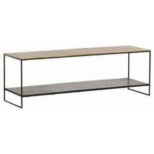 Mesa de Centro Moderna de Aluminio y Hierro con Superficie Rectangular, Mesa de Té de Altura Baja para Sala de Estar y Dormitorio - Product Image 1