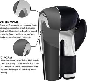 Guantes de Boxeo Profesionales de Cuero Sanda, Servicio Personalizado OEM, Impermeables, Transpirables, de Alta Calidad - Product Image 6