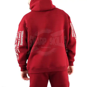 Sweat à capuche brodé de haute qualité pour homme, style décontracté, en coton et polyester respirant, imprimé design, collection hiver - Product Image 3