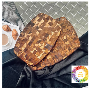 Tabla de cortar de madera de teca de madera de nogal de Vietnam, tabla de bistec hecha a mano con gran precio para uso doméstico y en restaurante - Product Image 3