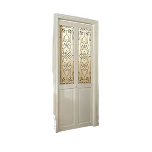 High Quality American Wood Model 517 Half Glass Eternity Bifold Door 30" Wide X 80" High Unfinished Pine