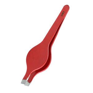 Pince à épiler artisanale en acier à haute teneur en carbone, à pointe inclinée, pour sourcils, poils du visage, élimination des éclats et des poils incarnés - Légère et durable - Product Image 4