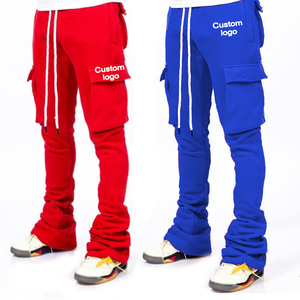 Custom Logo Mens Streetwear Clothing <b>Jogging</b> Stacked Pants Zip Hoodie 2 pcs Set Tracksuits <b>Jogging</b> <b>Suits</b> For Men - Product Image 3