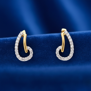 Pendientes de Aro Pequeños en Oro de Lujo con Diseño Trenzado para Mujer, Regalo - Product Image 6