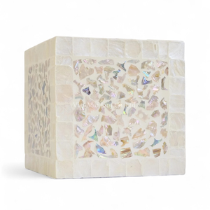 Caja de Pañuelos de Nácar Clásica de Lujo, Hecha a Mano, Ecológica, con Incrustaciones de Concha Natural, Accesorio para el Hogar de Vietnam - Product Image 2