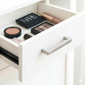 Poignées de tiroir rectangulaires modernes en alliage de zinc, finition brossée, pour armoires de chambre, salle de bain, cuisine, salon, quincaillerie de meubles - Product Image 4