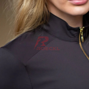 Camiseta de equitación de ajuste elástico para mujer, camiseta atlética transpirable ligera que absorbe la humedad, tops elegantes para mujer - Product Image 2