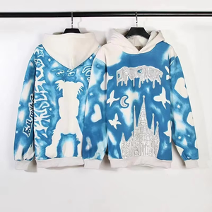 Sudaderas con Capucha de Lujo con Cremallera, Estampadas y Bordadas, Estilo Urbano, Tejido de Punto 100% Algodón, Oversize Unisex - Product Image 3