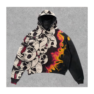 Sudadera con capucha con logotipo de pantalla de seda con bolsillo frontal y Capucha con cordón para suministro al por mayor - Product Image 5