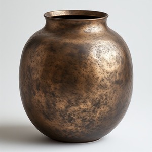 Vase en métal poli brillant de qualité supérieure avec un design décoratif parfaitement créé pour un affichage de fleurs élégant - Product Image 5