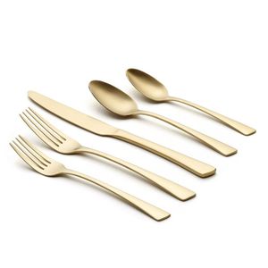 Luxury Restaurant <b>Gold</b> Spoon and Fork and Knife <b>Set</b> <b>Cutlery</b> <b>Set</b> Stainless Steel <b>Gold</b> <b>Cutlery</b> <b>Set</b> for Wedding - Product Image 3