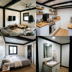 <span class=keywords><strong>Casa</strong></span> Modular Prefabricada para Cuidadores, Apartamento para Niñera, Unidad <span class=keywords><strong>de</strong></span> Vivienda Independiente en el Patio Trasero para Personal <span class=keywords><strong>de</strong></span> Cuidado en el Hogar - Product Image 2