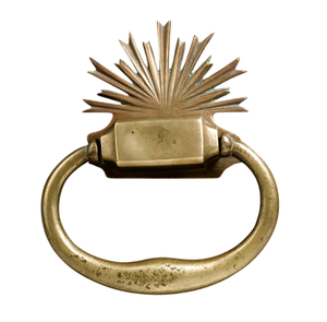 Poignée de porte en laiton finition or antique, martelage de porte classique pour la décoration de porte de maison, d'hôtel et de bureau - Product Image 1