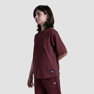 Chemise en velours côtelé bordeaux GA, élément de mode simple - Product Image 3