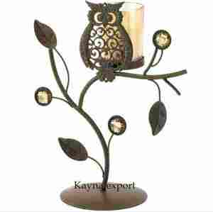 Bougeoir artisanal en métal de styliste, support de bougie en métal en verre et en métal pour les décors de maison, utilisation en gros, nouvelle collection - Product Image 4