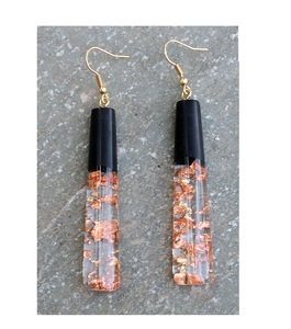 ต่างหูเรซิ่นดีไซน์ทันสมัยต่างหูเรซินคุณภาพสูงต่างหูทำจากไม้และวัสดุอีพอกซีเรซิน - Product Image 1