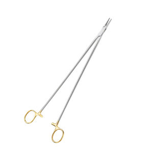 Debakey ที่ใส่เข็มตรงสีทองครึ่งหนึ่งขนาด305มม. 12 "คีมสำหรับการผ่าตัดด้วยมือคีมหนีบ Tc คุณภาพสูง - Product Image 2