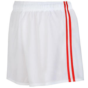 Pantalones cortos de cintura media para hombre con patrón de lona de punto por sublimación de poliéster 100% Logotipo de cierre de cordón negro sólido en la parte delantera - Product Image 1