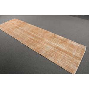 พรมขนาด 3x10 ฟุต, พรมตุรกีโบราณ, พรมลายตารางสีน้ำตาล - Product Image 2