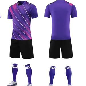 Maillot de football personnalisable à motif uni, technique de découpe automatisée OEM, vêtements de sport pour hommes, femmes, jeunes et enfants, nom de l'équipe, logo - Product Image 1