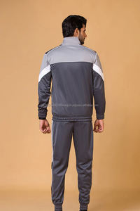 ชุดวอร์มซิปผู้ชายแบบกำหนดเอง ชุดออกกำลังกาย ชุดกีฬา กางเกงวอร์มและเสื้อฮู้ด ชุดสองชิ้นสำหรับผู้ชาย - Product Image 4