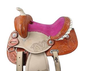 ชุดอานม้าหนังแท้คุณภาพพรีเมี่ยมเหมาะอย่างยิ่งสำหรับการแข่งแบบตะวันตกแบบมีความอดทนแบบอังกฤษสำหรับการขี่ม้า - Product Image 2