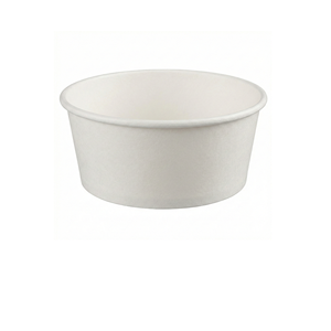 Recipientes Redondos Desechables de Papel Blanco de 12 oz para Sopa - Product Image 1