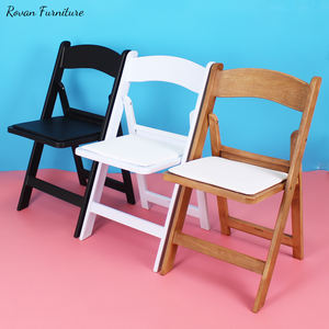 Toptan düğün plastik pp reçine Uv korumak beyaz gladyatör plastik katlanır bahçe sandalye - Product Image 2