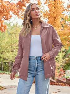 เสื้อแจ็คเก็ตหนังวัวสำหรับผู้ชาย ระบายอากาศได้ดี เป็นมิตรกับสิ่งแวดล้อม แห้งเร็ว อุ่นในฤดูหนาว คอตั้ง สไตล์ลำลอง คุณภาพสูง ปรับแต่งได้ - Product Image 5