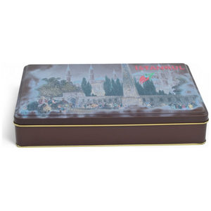 Caja de Regalo Rectangular de Metal, Diseño Personalizado Kontensan, Impresa, 170x260x45 mm, Marrón Mate, Grado Alimenticio, Turquía - Product Image 4