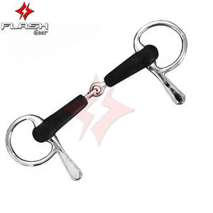 Haute qualité en cuir et acier articulé conduite néerlandais Gag Bit bouche Premium culotte Western personnalisable allemand argent - Product Image 6