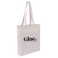 Sac fourre-tout en toile de coton de style minimaliste avec logo personnalisé imprimé, extra large, écologique, réutilisable pour les courses