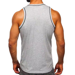 Nouvelle arrivée débardeur sans manches respirant pour hommes avec conception de cou sur mesure en gros du Pakistan - Product Image 5