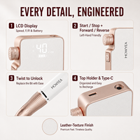 Taladro de Uñas Inalámbrico Profesional, 40000 RPM, 85W, Sin Escobillas, 40 Niveles de Velocidad, Textura de Cuero, Recargable, Máquina de Manicura y Pedicura