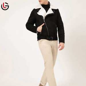 Chaqueta de cuero con bolsillo para hombre - Product Image 4