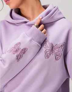 Sudaderas con capucha para mujer Proveedores verificados Moda Streetwear Sudor Capuche Bordado personalizado Sudaderas con capucha de mujer de gran tamaño Sudaderas - Product Image 3